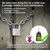 ProBytes Aware 50-60-70mm Padlocks 3 Pieces - Weather-Resistant Protection, Hardened