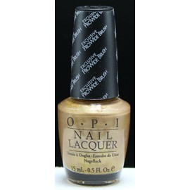 OPI O.P.I. opi Nail Lacquer# NL B63 Golden Rules  (Frosted Gold Gloss)   Free S&H