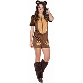 Rubie's Women Costume Brown Bear Jumpsuit Carnival, 38