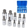 Profiwoab 10 PCS XZN Triple Square Spline Bit Socket Set,M4-M18