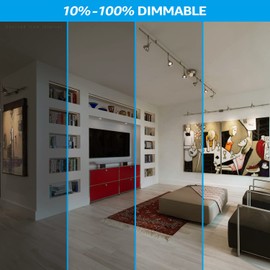 TORCHSTAR 12-Pack GU10 LED Bulbs Dimmable, 500LM 50W Halogen Equivalent, 4000K Cool White, 40° Beam Angle MR16 Spot Light Bulb for Recessed Lighting Track Lighting, UL Listed