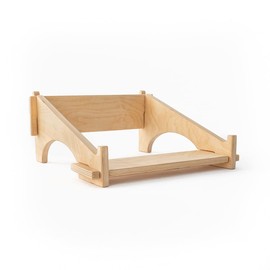 Rabot D. Bois Laptop Stand – Premium Handcrafted Birch Stand – Ergonomic Design, Eye-Level Viewing, Cooling Ventilation – Ideal for Work from Home, Office Use, and Travel – 11" x 11" x 5.5