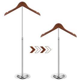 Tshiwort 2 Pack Shirt Display Stand, Adjustable T Shirt Display Adult for Vendors, 18-31.1 Inch Hanging Metal Clothes Display, Garment Coat Holder for Clothing Garment Coat Retail Vendor, Cloakroom