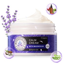 APLEFBE 2024 Updated Magnesium Calm Cream:[Better Sleep][Calms Soothes] Magnesium Cream Relief Moisturizer, Hydrating, Nighttime Magnesium Lotion with Lavender Essential Oils, Sensitive Skin Friendly1PC)