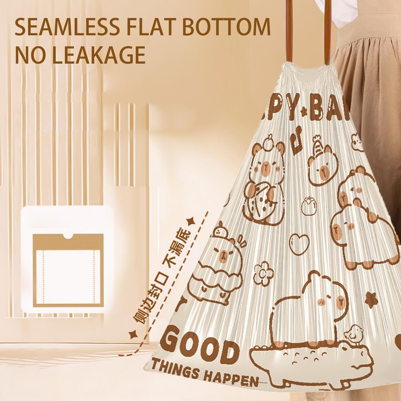 Drawstring Trash Bags | Capybara Cute Kitchen Garbage Bags,Capybara Design