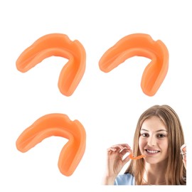 3Pcs Mouth Guard for Braces - Upper & Lower Mouth Guard for Sports - Youth & Adult Soft Mouthguard - Teeth Protection for Football, Jujitsu, Karate - No Boil Mouth Guard