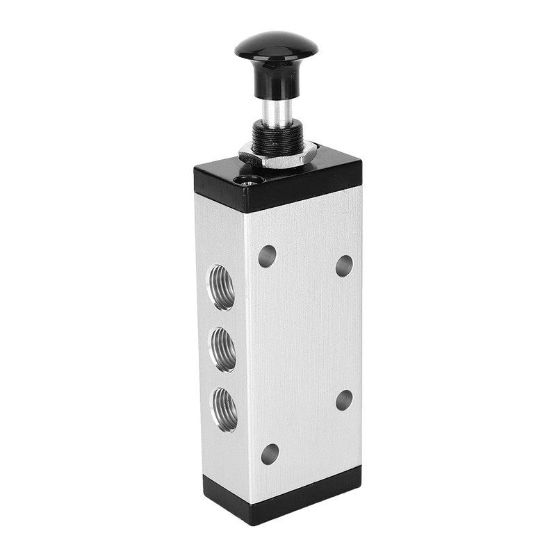 Hand Pull Lever Valve 2 Position 5 Way Aluminum Alloy