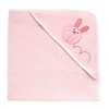 Chicco Soft Foam Hooded Towel with Delicate Embroidery, Fine Materials,