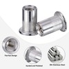 Pxyelec M4 Flat Head Aluminum Rivet Nut Blind Nut Insert