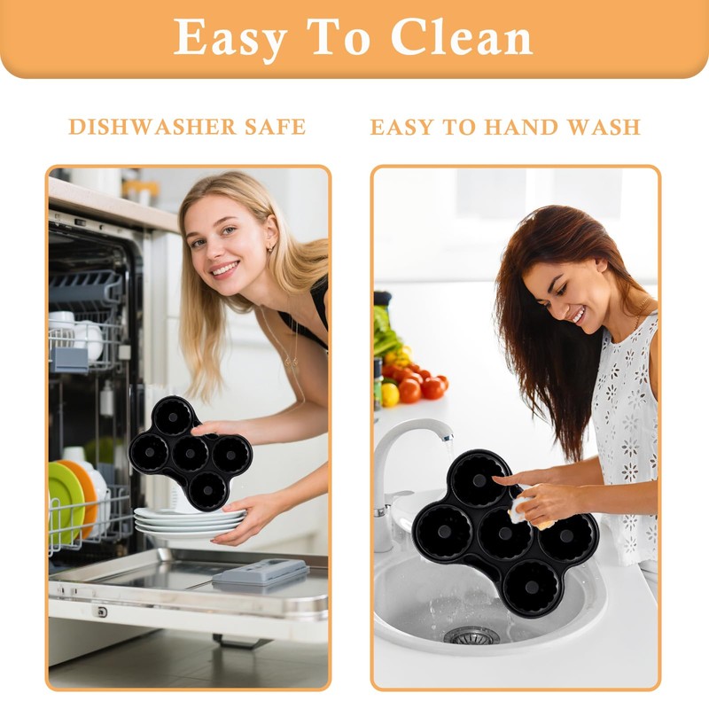 2 Pcs Silicone Donut Mold for 8QT-10QT Air Fryer, Reusable