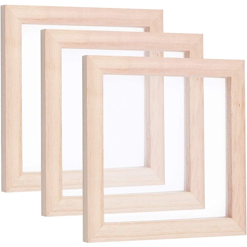 ANCLLO Antique Paper Making Method Wooden Paper Making Craft Paper