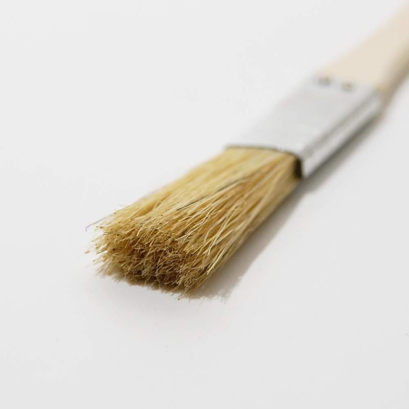 Hake City Brush Gold Roll Rack Brush, Wooden Handle, White