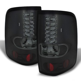 AKKON - For [LED Set] Black Smoked Tail Light + Smoked 3rd Brake High Mount Cargo Lamp For 04-08 Ford F150 F-150