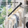 LIENAHU Clothes Drying Rack Wall Mounted(can fold Upward),Laundry Drying Rack,Laundry