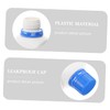 Ciieeo 5pcs Wide Mouth Square Plastic Reagent Bottles with Leak