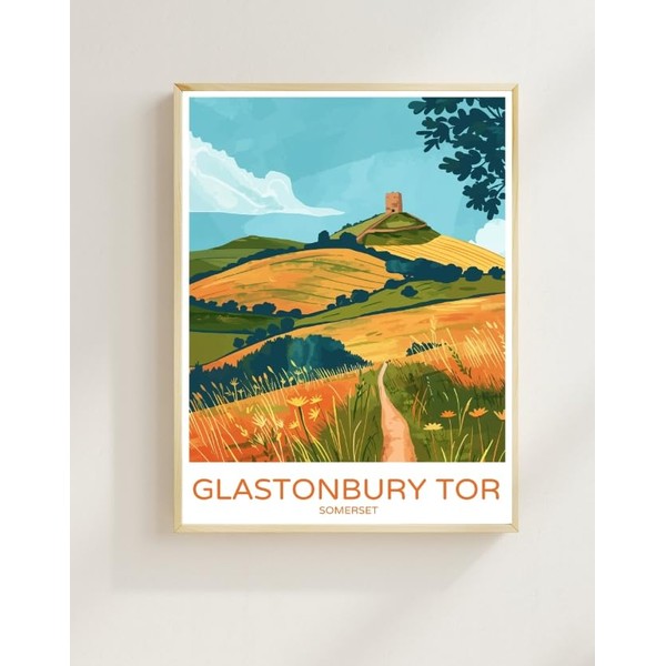 Glastonbury Tor Wall Art – Iconic Hill, Historic St Michael’s