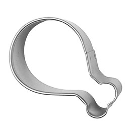 Mini Turkey Leg Drumstick 2 Inch Cookie Cutter from The Cookie Cutter Shop – Tin Plated Steel Cookie Cutter