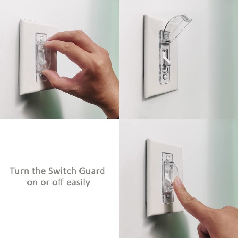Wall Switch Guard, ILIVABLE Child Proof Light Switch Plate Covers