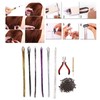 Hair Tinsel Kit Colorful Shiny Glitter Strands Portable Fairy Hair