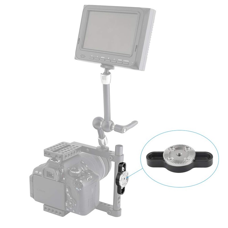 CAMVATE Standard M6 rosette connection adapter bracket with two 1/4