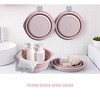 2 Pack Multi-Purpose Folding Collapsible Wash Basin(Pink)