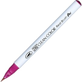 Zig Clean Color Real Brush Marker, Dark Pink