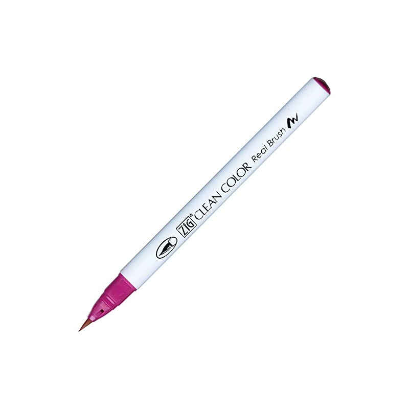 Zig Clean Color Real Brush Marker, Dark Pink