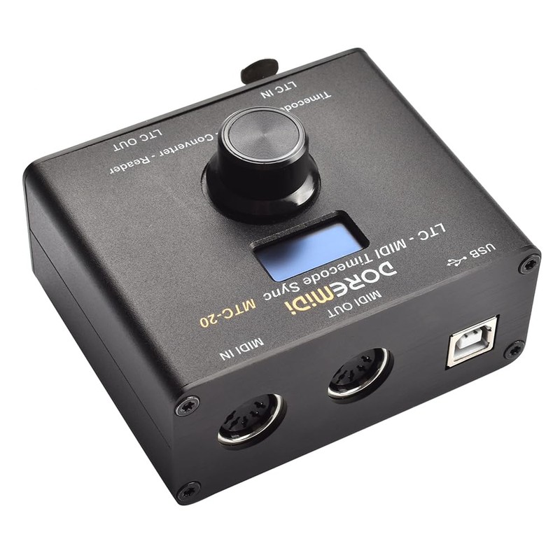 DOREMIDI LTC-MIDI Timecode Sync (MTC-20) device to synchronize MIDI timecode