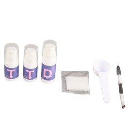 Eyebrow Tint Kit Semi Permanent High Pigment Instant Result Long Lasting Quick Dry Waterproof Brow Dye Set 10ml Black Brown