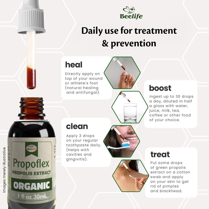 Beelife Organic Brazilian Green Propolis Extract - High Artepillin-C Levels,