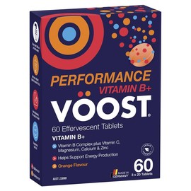 Voost Vitamin B+ Orange Performance Effervescent 60 Pack Exclusive Size