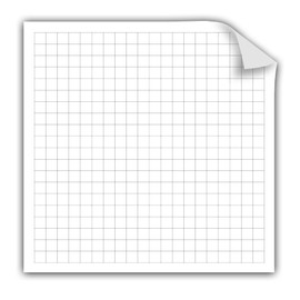 Geyer Instructional Products 503016 20x20 Squares Static Cling Graph