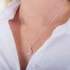 jewellerybox Sterling Silver & CZ Crescent Moon & Heart Charm
