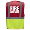 Brook Hi Vis UK Big Logo Fire Marshal Red/Yellow Zipped