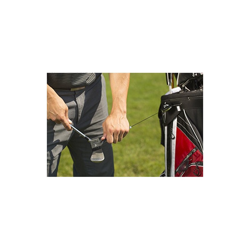 Callaway Club Cleaning Brush with Zinger, Black