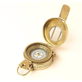Nautical Vintage Military Navigational Marine Brass Compass 2.5 Pocket Antique Device
