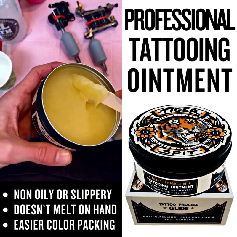 TIGER SPIT Tattoo Glide, Professional & Vegan Tattoo Balm for