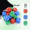 QUTHZZHY 20-piece colour dice set, eye dice, 25 mm colourful