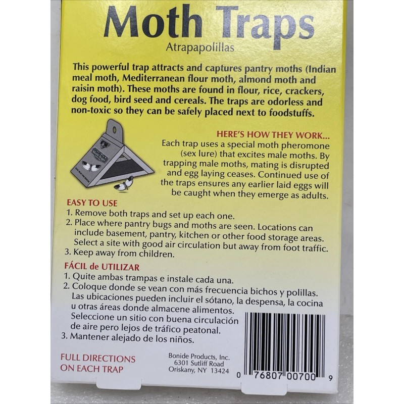 Revenge (2 Pack) Revenge No Escape Moth Traps Lures, For