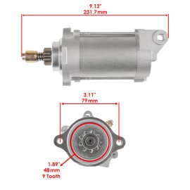 Caltric Starter for Ski Doo Mxz 550F 500Ss 600 HO 2009 2010 2011 2012 2013 2014 2015
