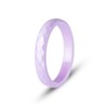 Pinannie 4 Pack Hypoallergenic Ceramic Rings For Women Black and
