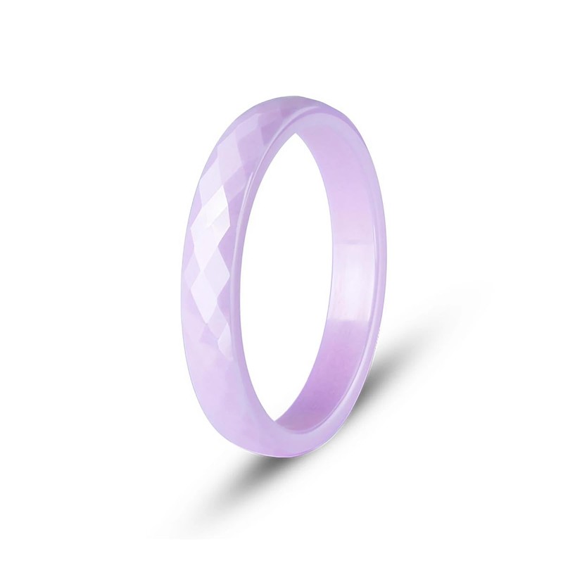 Pinannie 4 Pack Hypoallergenic Ceramic Rings For Women Black and