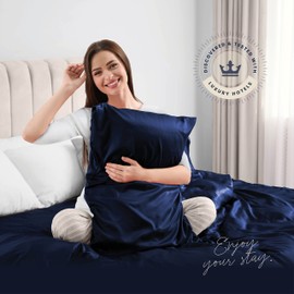 BELADOR Silky Soft Twin Sheet Set - Luxury 4 Piece Bed Sheets for Twin Size Bed, Secure-Fit Deep Pocket Sheets with Elastic, Breathable Hotel Sheets and Pillowcase Set, Wrinkle Free Oeko-Tex Sheets