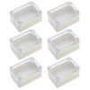 Confezione da 6 custodie elettroniche impermeabili IP65 58 x 83
