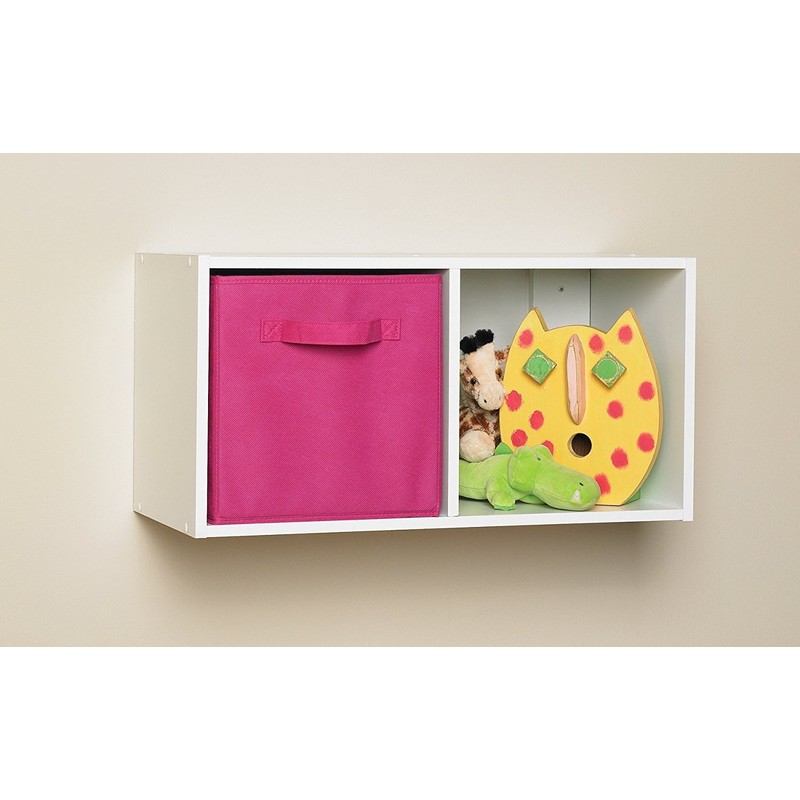 ClosetMaid Cubeicals 2 Cube Storage Shelf Organizer Bookshelf, Stackable or