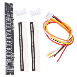 Oumefar Mini DIY Dual 12-Level Stereo Music Audio Spectrum Level Display VU Meter Amplifier Board Adjustable Light Speed Card DIY Electronic Kits (Music Spectrum Level Indicator)