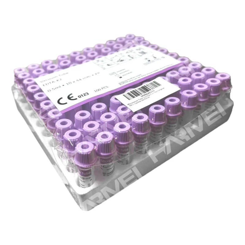 Tubo Microtainer Lila 0.5 Ml Con 100 Piezas