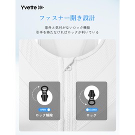 Ivet Women's Sports Bra, Non-Shaking, Open Front, Mesh, Quick Drying, Breathable, Stretchy, High Support, Racer Back, Underarm Height, Wireless, One-Piece Cup, Large Size, Sports Bra for Gym, Running