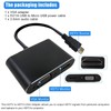 2 in 1 HDMI to HDMI + VGA Adapter with