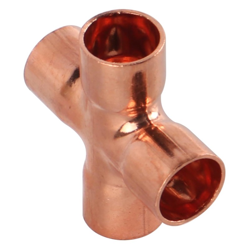 VOANZO 5Pcs 4-Way Cross Union Pipe Fitting 15mm for Plumbing